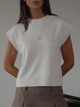 DAILY KNIT SHIRT - SOFT WHITE