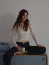 TRANSIT LAYER LONG SLEEVE - SOFT WHITE