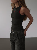 RIB SIMPLY TANK - BLACK