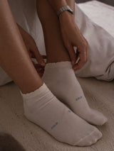 SOFT CODE ANKLE SOCKS - SOFT WHITE
