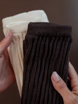BALANCE GRIP SOCKS PACK X2 - IVORY & BROWN