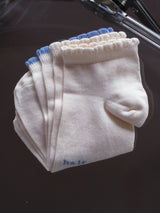 SOFT ANKLE SOCKS PACK X2 - SOFT WHITE & BABY BLUE