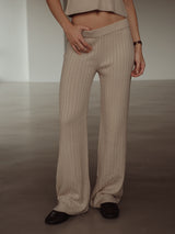 SAUNA KNIT PANTS - NATURAL