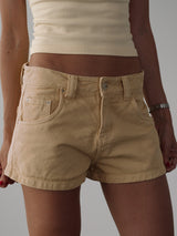 ROAD DENIM SHORT - DESERT YELLOW
