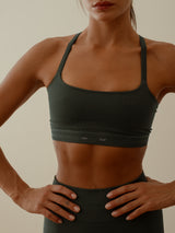 PULSE STRAP SEAMLESS TOP - PESTO