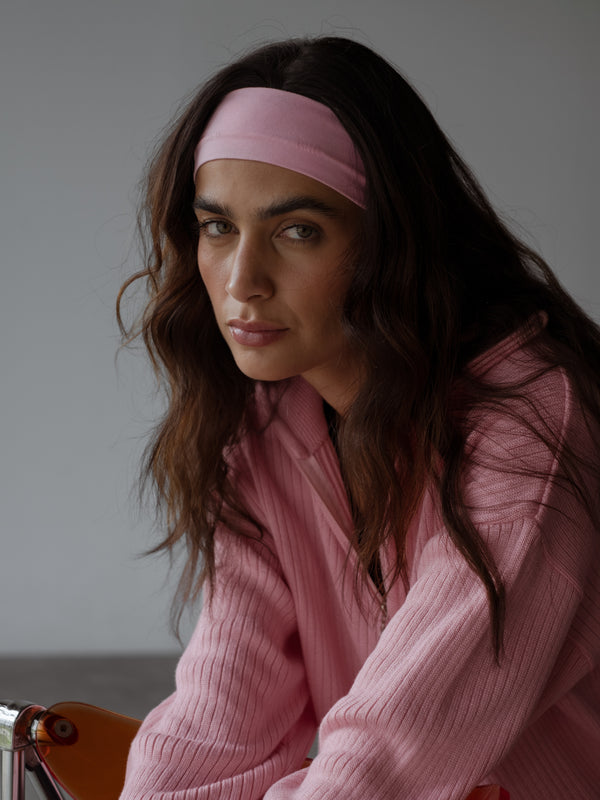 ONE HALF HEADBAND - PALE PINK