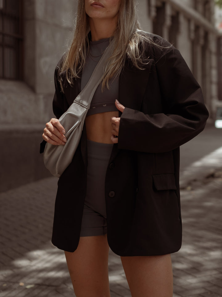 Blazer negro oversize para mujer 