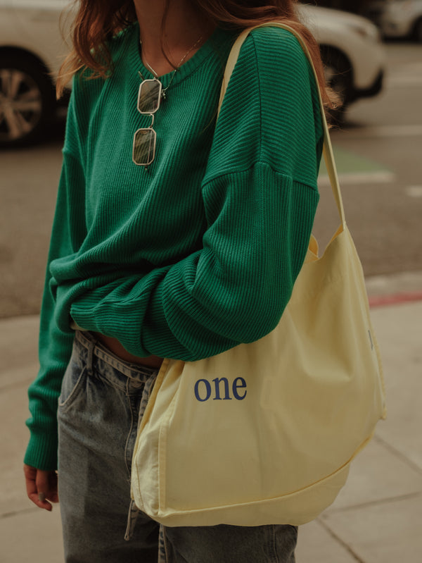 TOTE BAG - PANNACOTTA & INDIGO