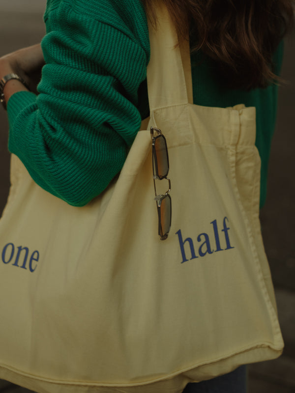 TOTE BAG - PANNACOTTA & INDIGO