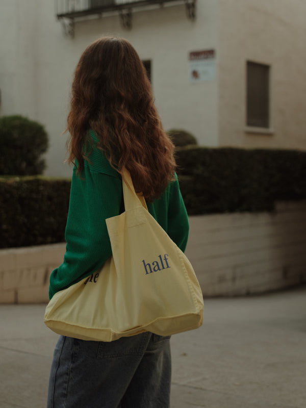 TOTE BAG - PANNACOTTA & INDIGO