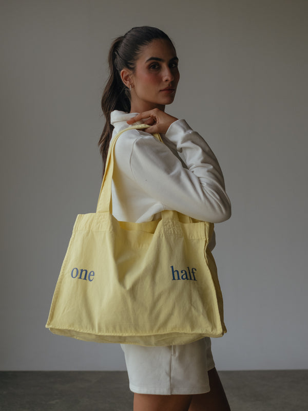 TOTE BAG - PANNACOTTA & INDIGO