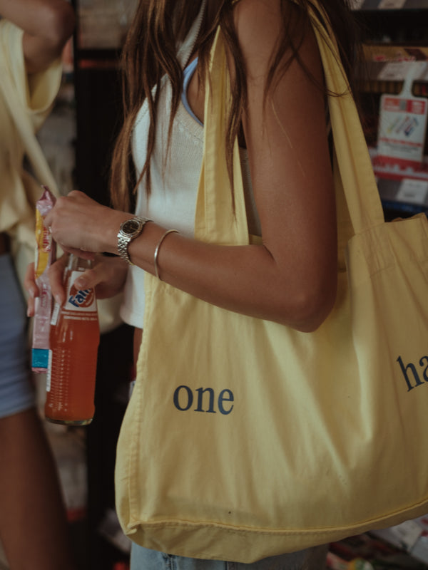 TOTE BAG - PANNACOTTA & INDIGO