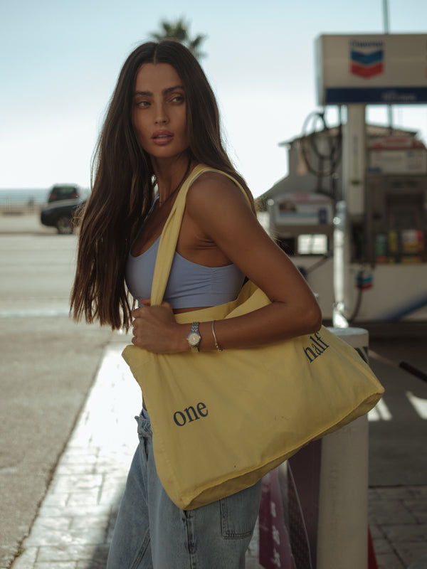 TOTE BAG - PANNACOTTA & INDIGO