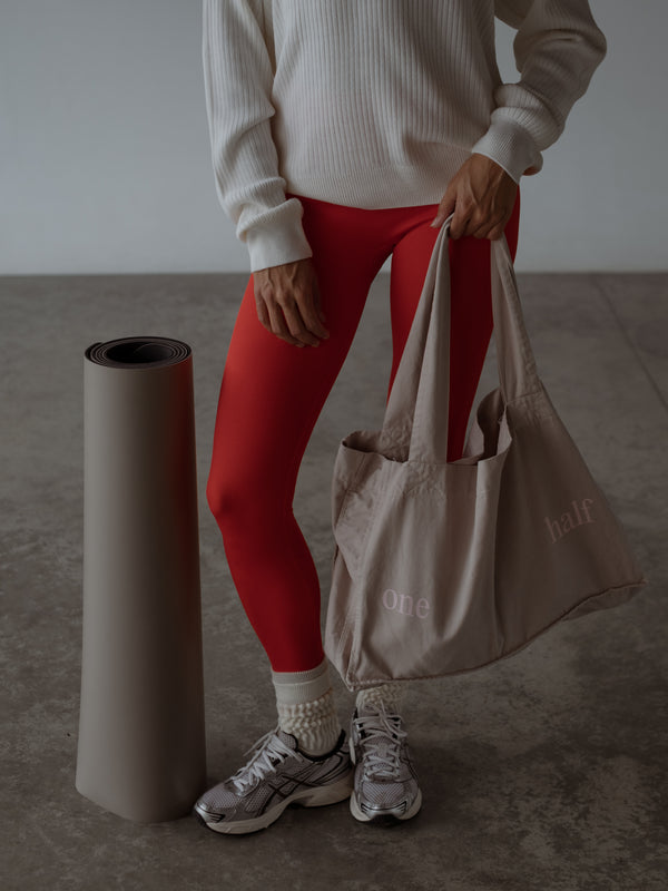 TOTE BAG - LATTE & PALE PINK