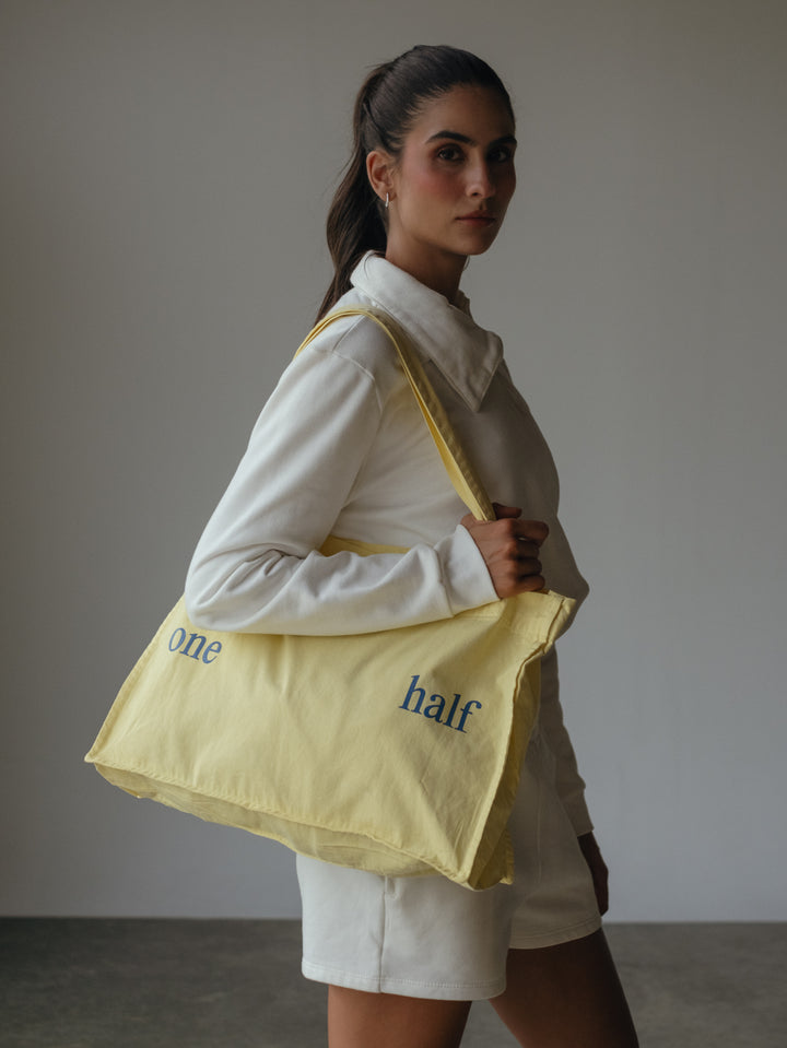 Buzo Crudo Oversized Cremallera Asimétrica Para Mujer One Half