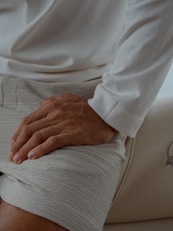 MEN LONG SLEEVE JERSEY - CREAMY