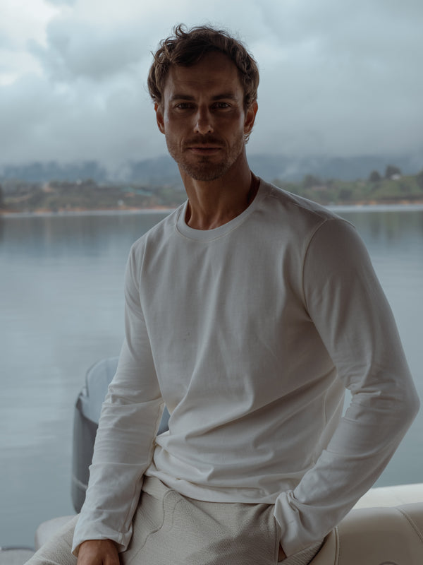 MEN LONG SLEEVE JERSEY - CREAMY