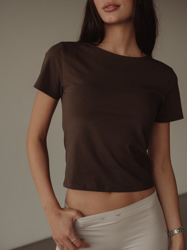 SIMPLY TEE - ESPRESSO