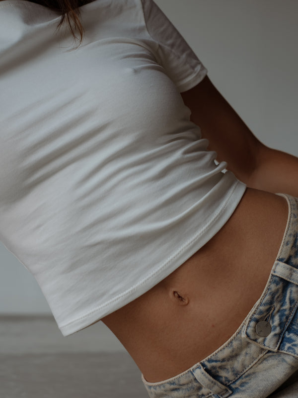 SIMPLY TEE  - CREAMY