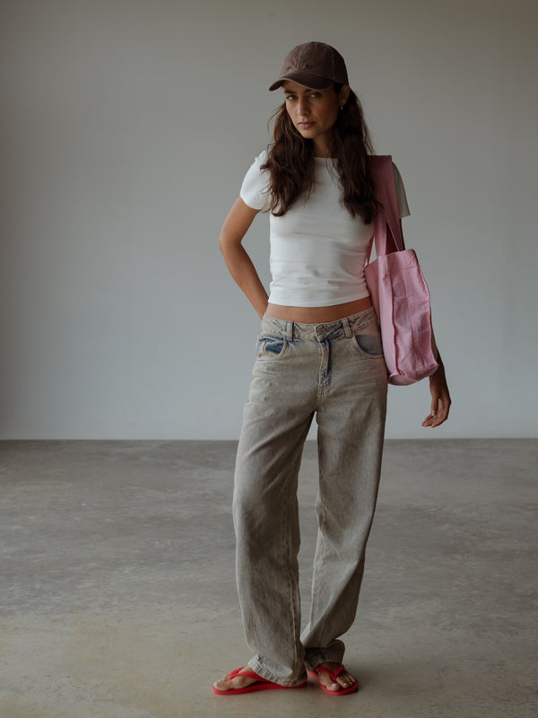 SIMPLY TEE  - CREAMY