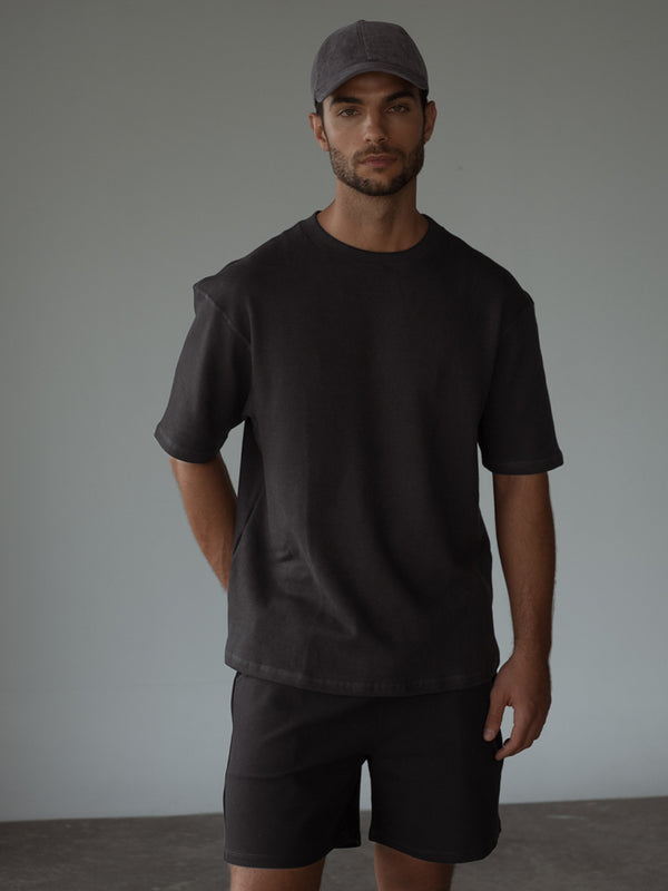 BOXY T-SHIRT RENEW - BLACK