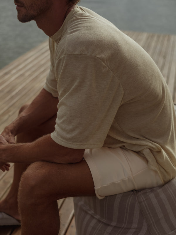 MEN LIGHT SHEER T-SHIRT - SAND