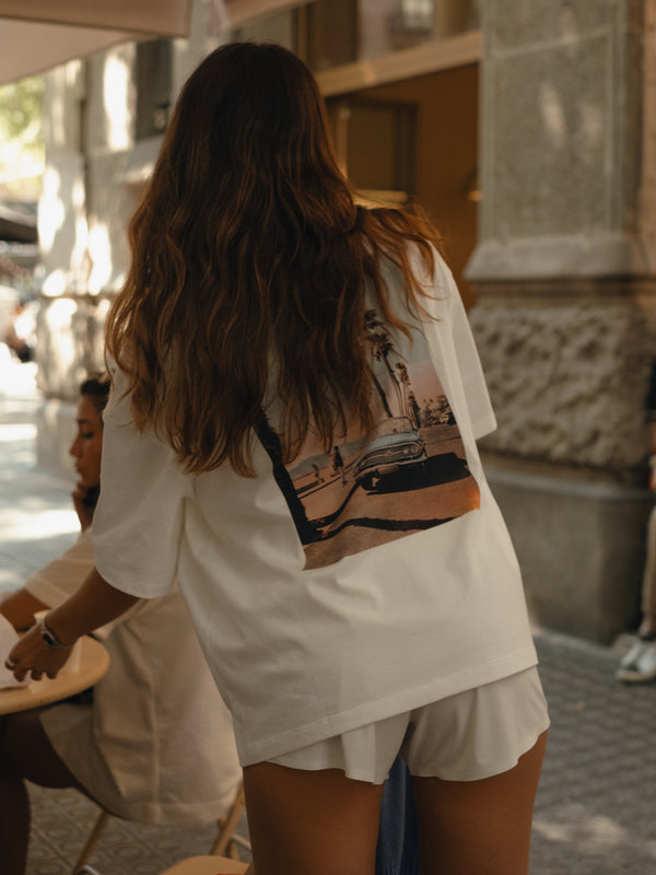 VINTAGE L.A. PHOTOGRAPHY T SHIRT - CREAMY