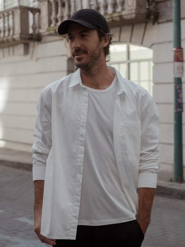 MEN SIMPLY TANK - CREAMY