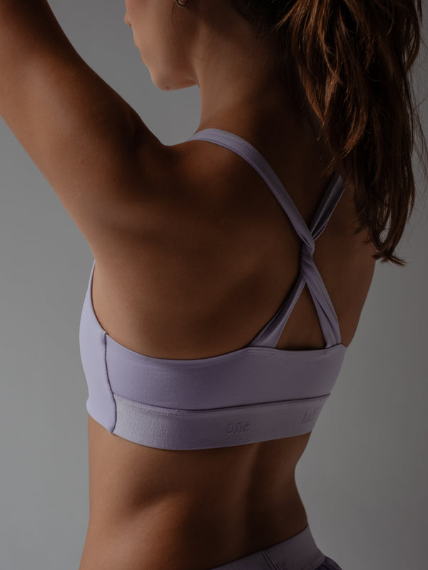 HIGH TECH CROSS TOP - LILA