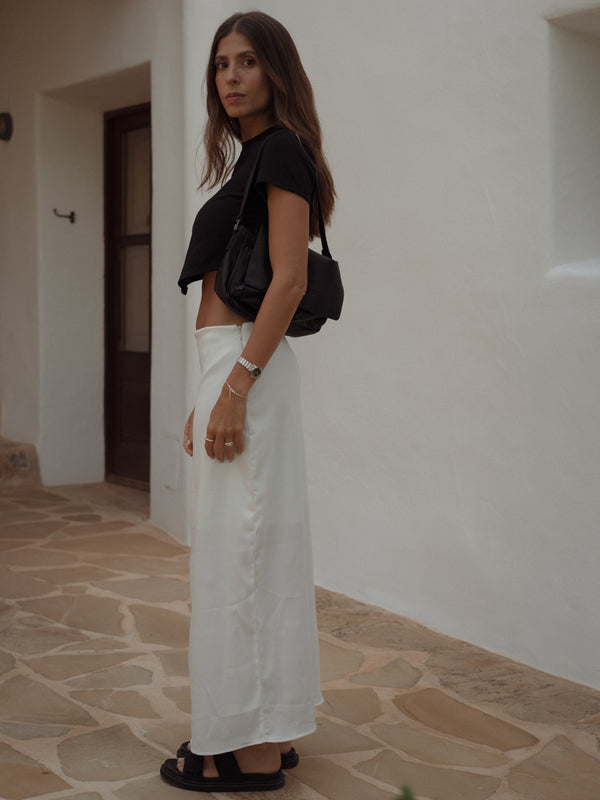 LONG CORE SKIRT  - SOFT WHITE