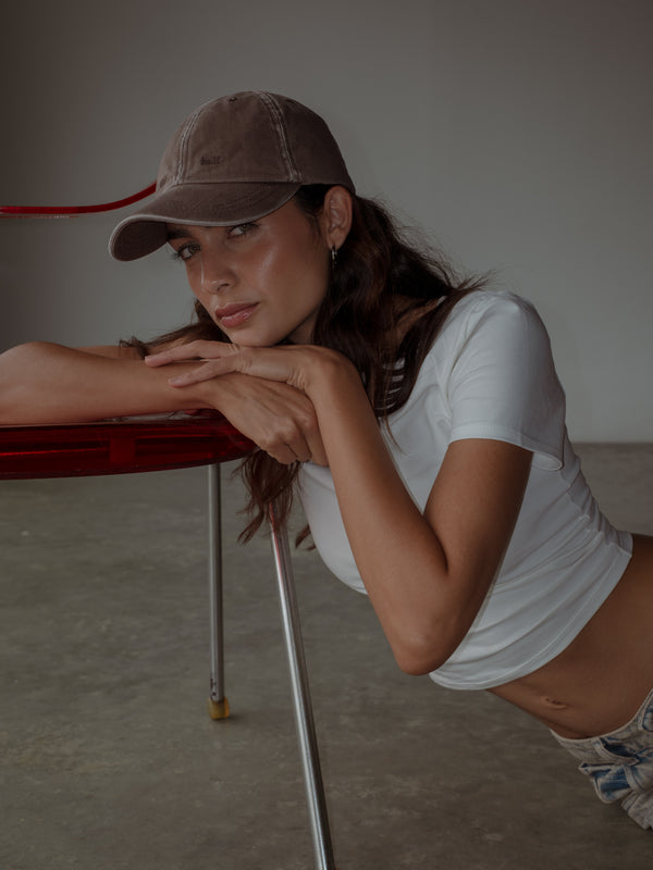 ONE HALF VINTAGE CAP - MOCCA