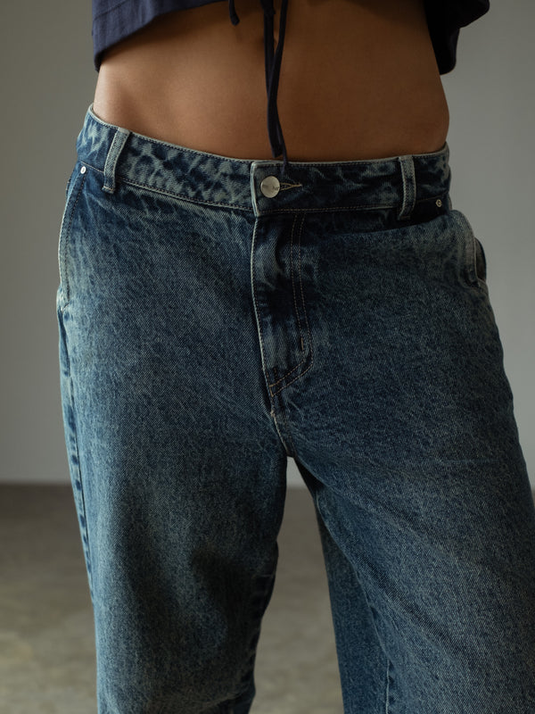 STRAIGHT LEG JEAN  - OCEAN BLUE