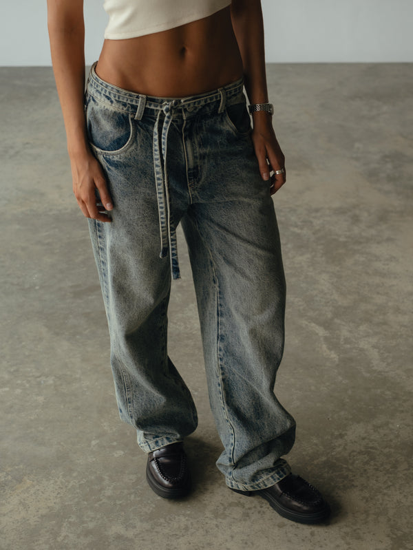 LIGHT CORD JEAN - WORK DIRTY BLUE