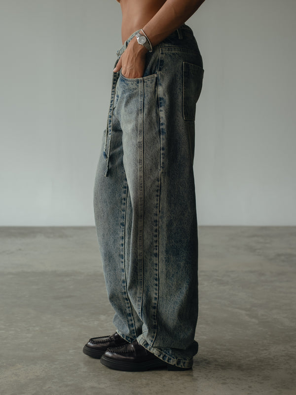 LIGHT CORD JEAN - WORK DIRTY BLUE