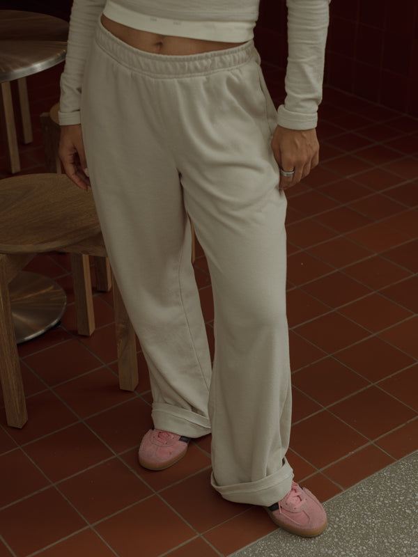 LIGHT TEXTURE PANTS - SOFT GRAY
