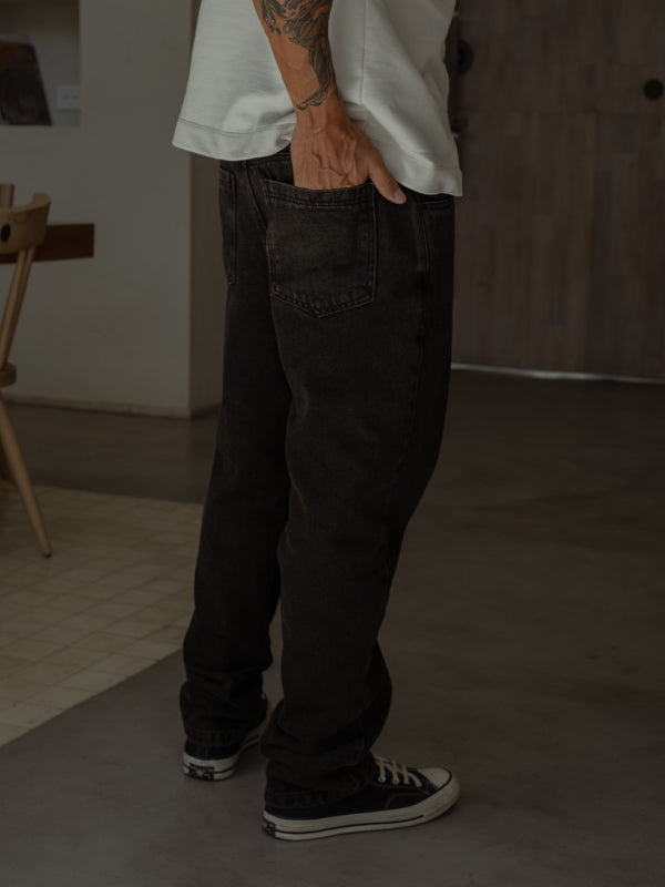 MEN RIGHT FIT JEAN - BLACK DIRTY