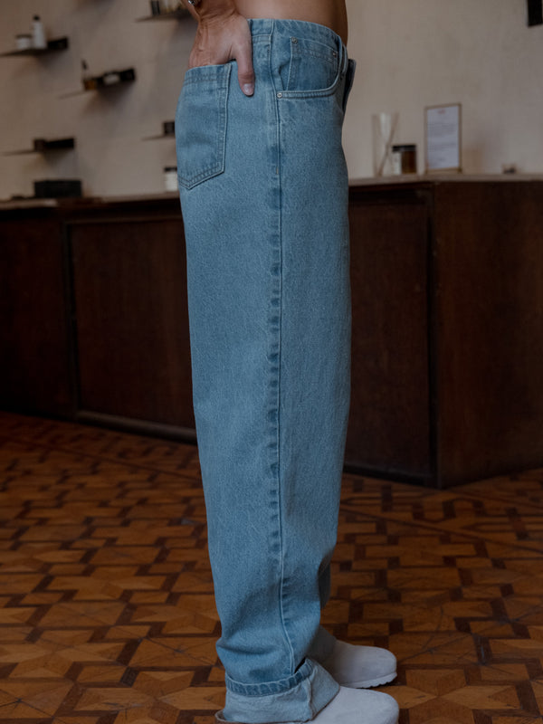 WAISTLESS  JEAN - LIGHT BLUE