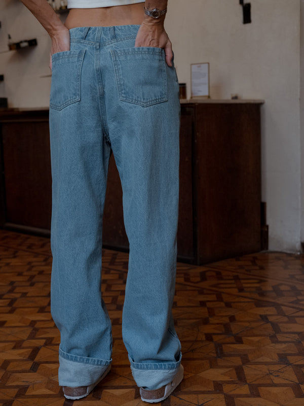 WAISTLESS  JEAN - LIGHT BLUE