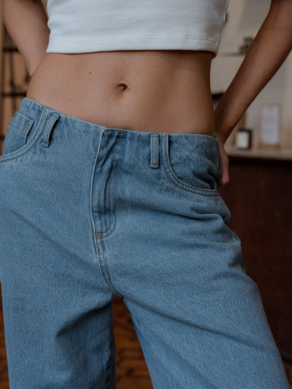 WAISTLESS  JEAN - LIGHT BLUE