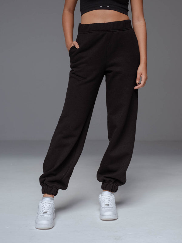 RELAXED ECO SWEATPANTS - BLACK