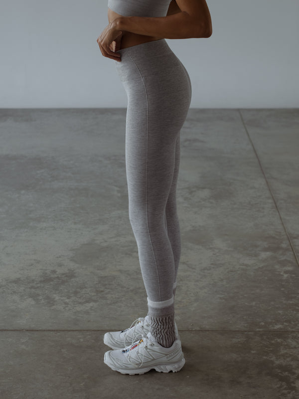 MOTION SEAMLESS LEGGINGS - GRAY JASPE