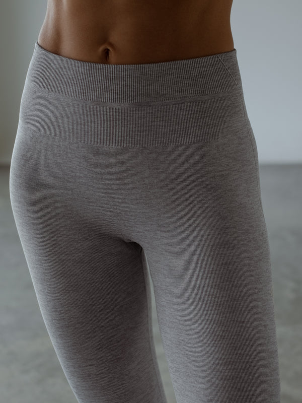 MOTION SEAMLESS LEGGINGS - GRAY JASPE