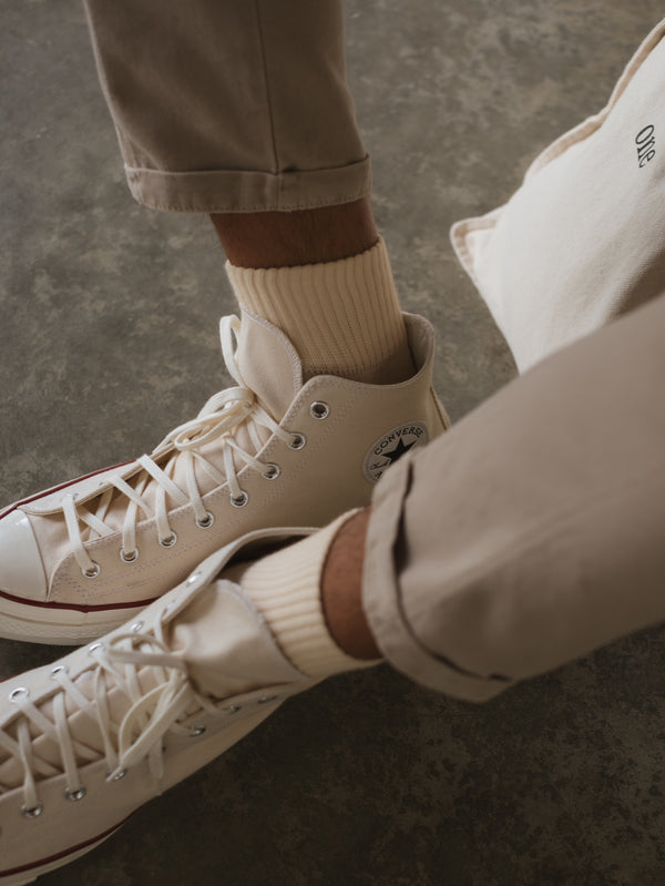 COURT SOCKS MIDI - CREAMY