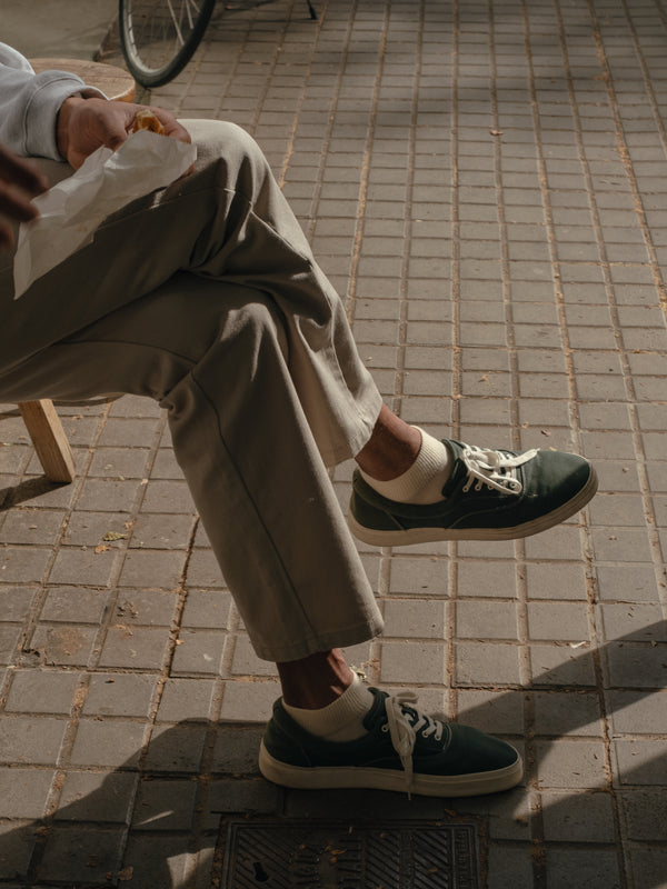 ANKLE RIB SOCKS - CREAMY