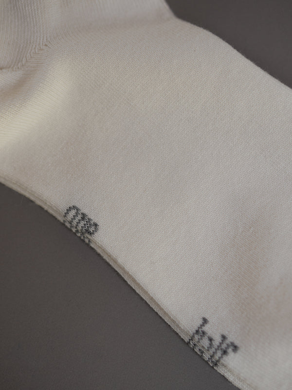 ANKLE RIB SOCKS - CREAMY