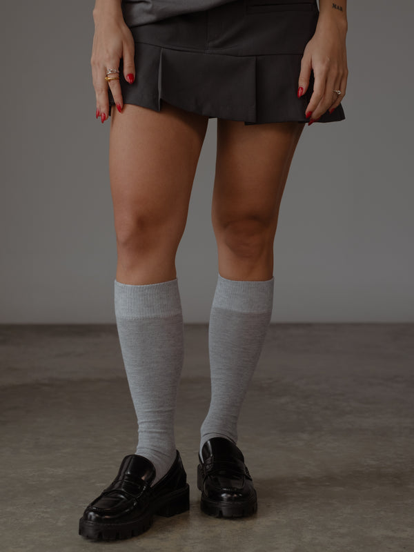 LONG SOCKS  - DARK GREY