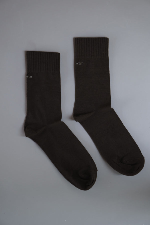 TRAINING SOCKS - ESPRESSO & CREAMY