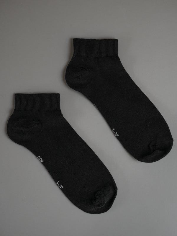 ANKLE RIB SOCKS - BLACK