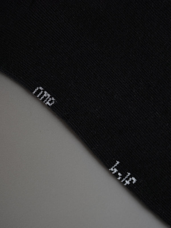 ANKLE RIB SOCKS - BLACK
