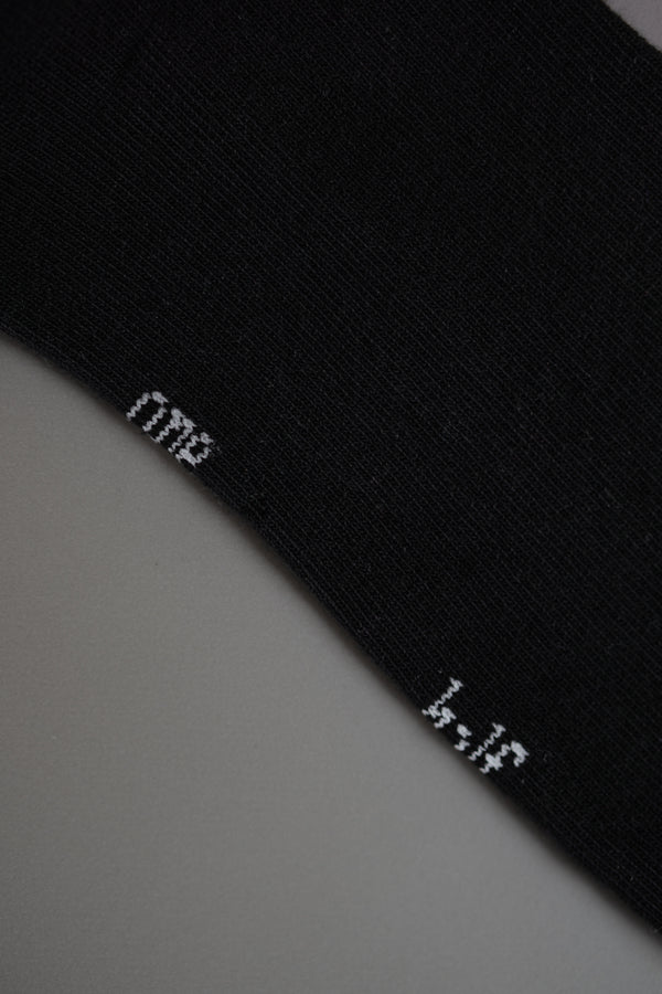 ANKLE RIB SOCKS - BLACK
